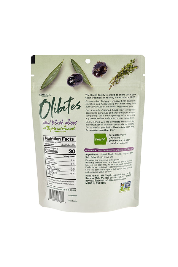 Olibites Pitted Black Olives