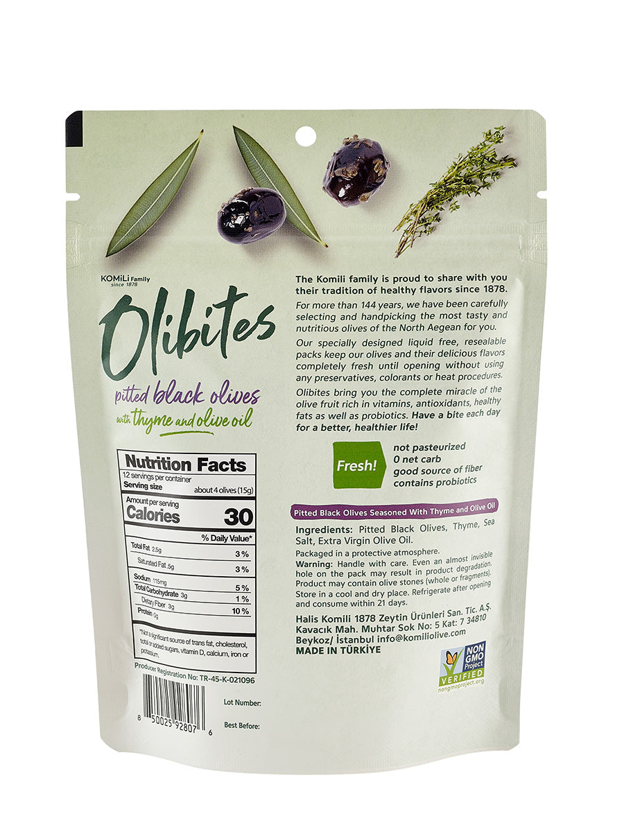 Olibites Pitted Black Olives 5 oz