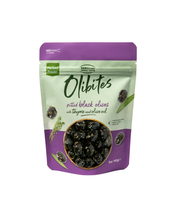 Olibites Pitted Black Olives With Thyme & Olive Oil (5 oz)