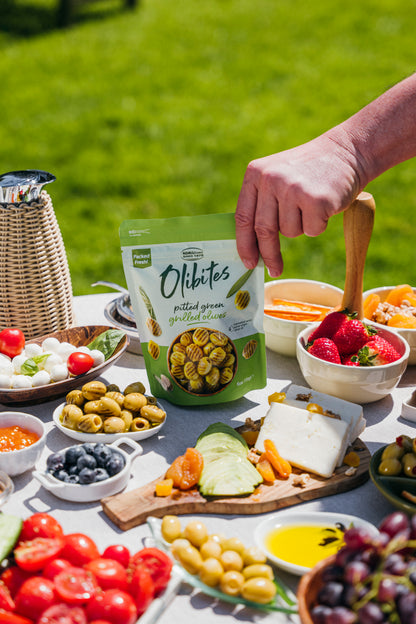 Olibites Pitted Green Grilled Olives 6 oz